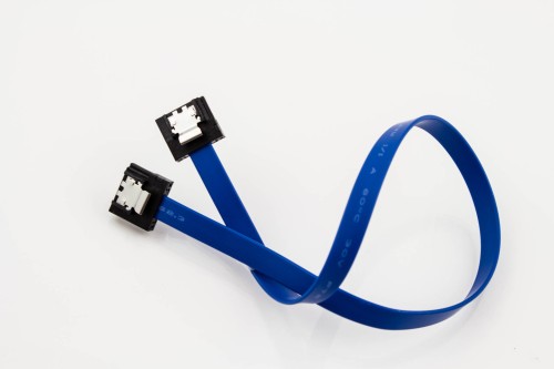Mini-SATA Cable (Straight to Straight with Latch) Blue