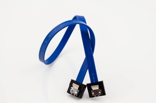 Mini-SATA Cable (Straight to Straight with Latch) Blue
