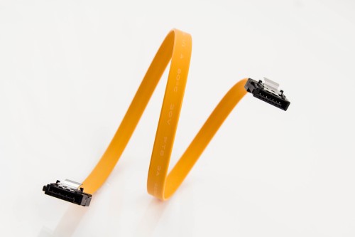 Mini-SATA Cable (Straight to Straight with Latch) Yellow