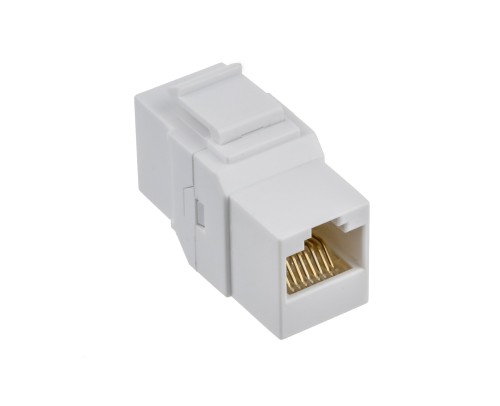 CAT6 UTP Inline Coupler Keystone Type, White Color - Image 3