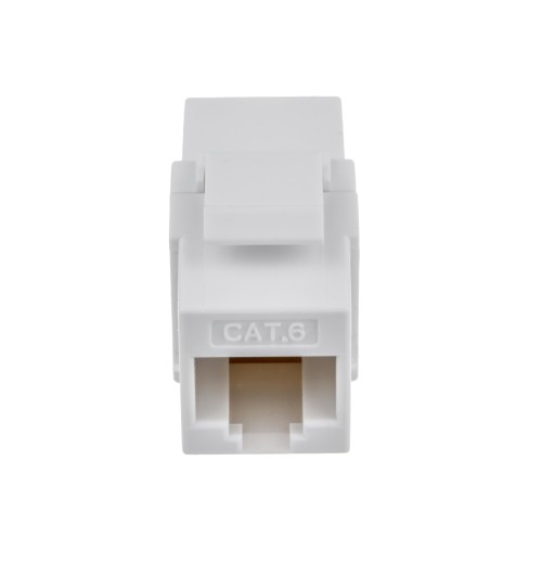 CAT6 UTP Inline Coupler Keystone Type, White Color - Image 2