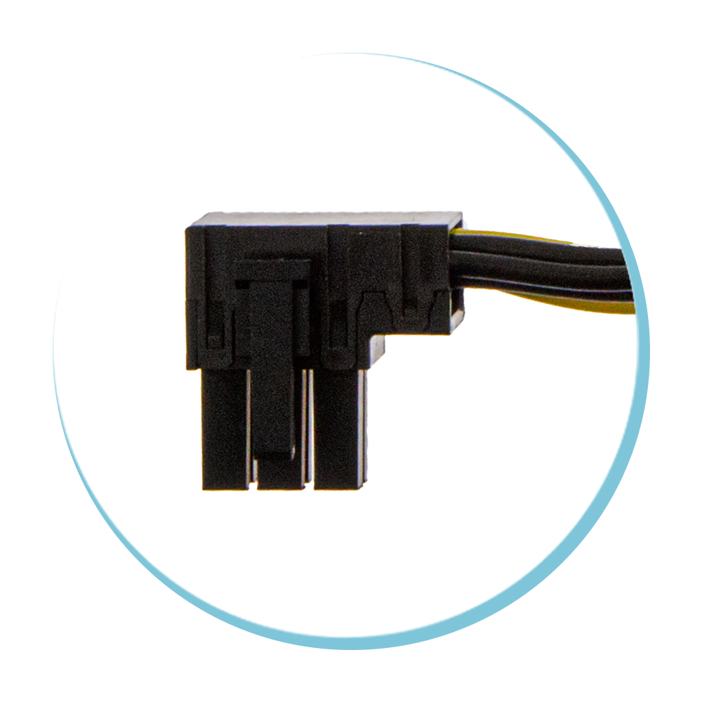 8P PCIE Right Angled Connector