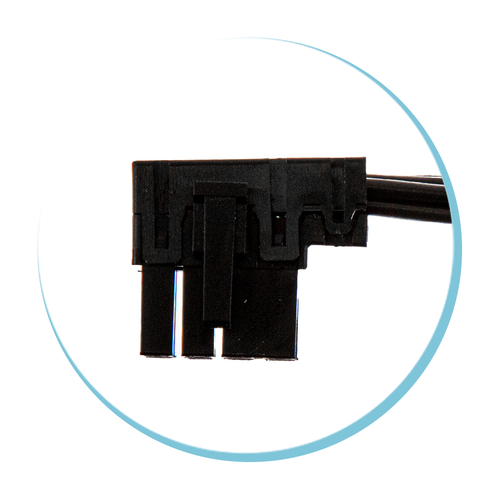 8P EPS Left Angled Connector