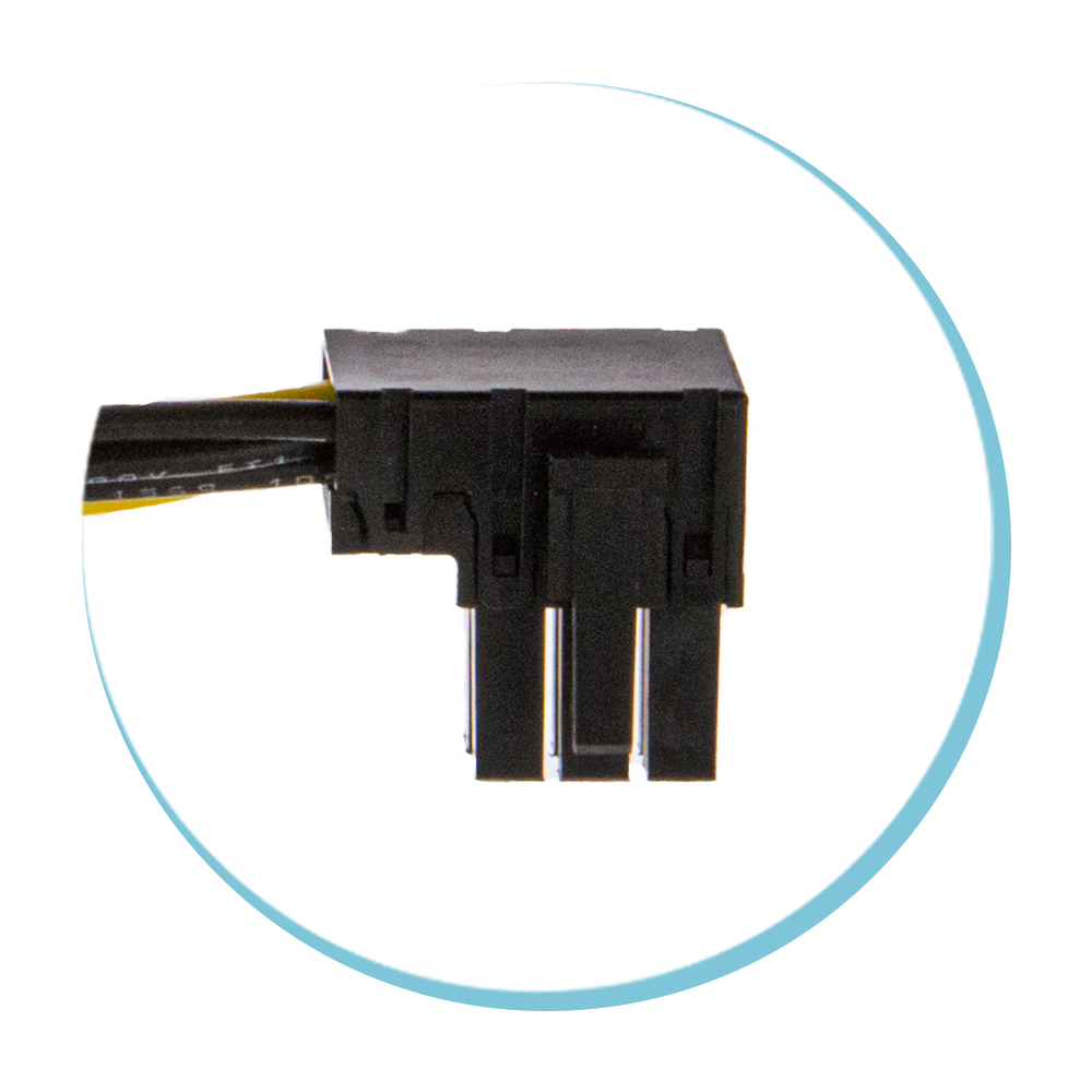 6P PCIE Left Angled Connector