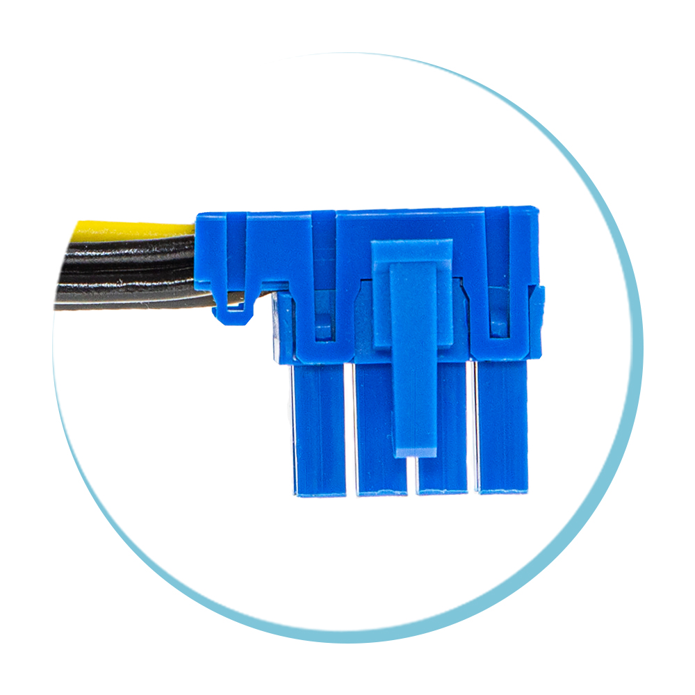 6P PCIE Left Angled Connector