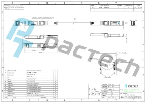 DAC Cable - Rapide II™ 56G SFP Passive Twinax Cable - Image 3
