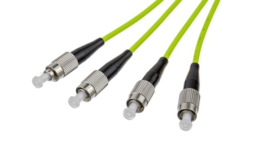 Duplex Qualite Fibers™ OM5, OFNR Jacket, Multimode 50/125 2.0mm, UL with Corning Fiber, FC/UPC to FC/UPC
